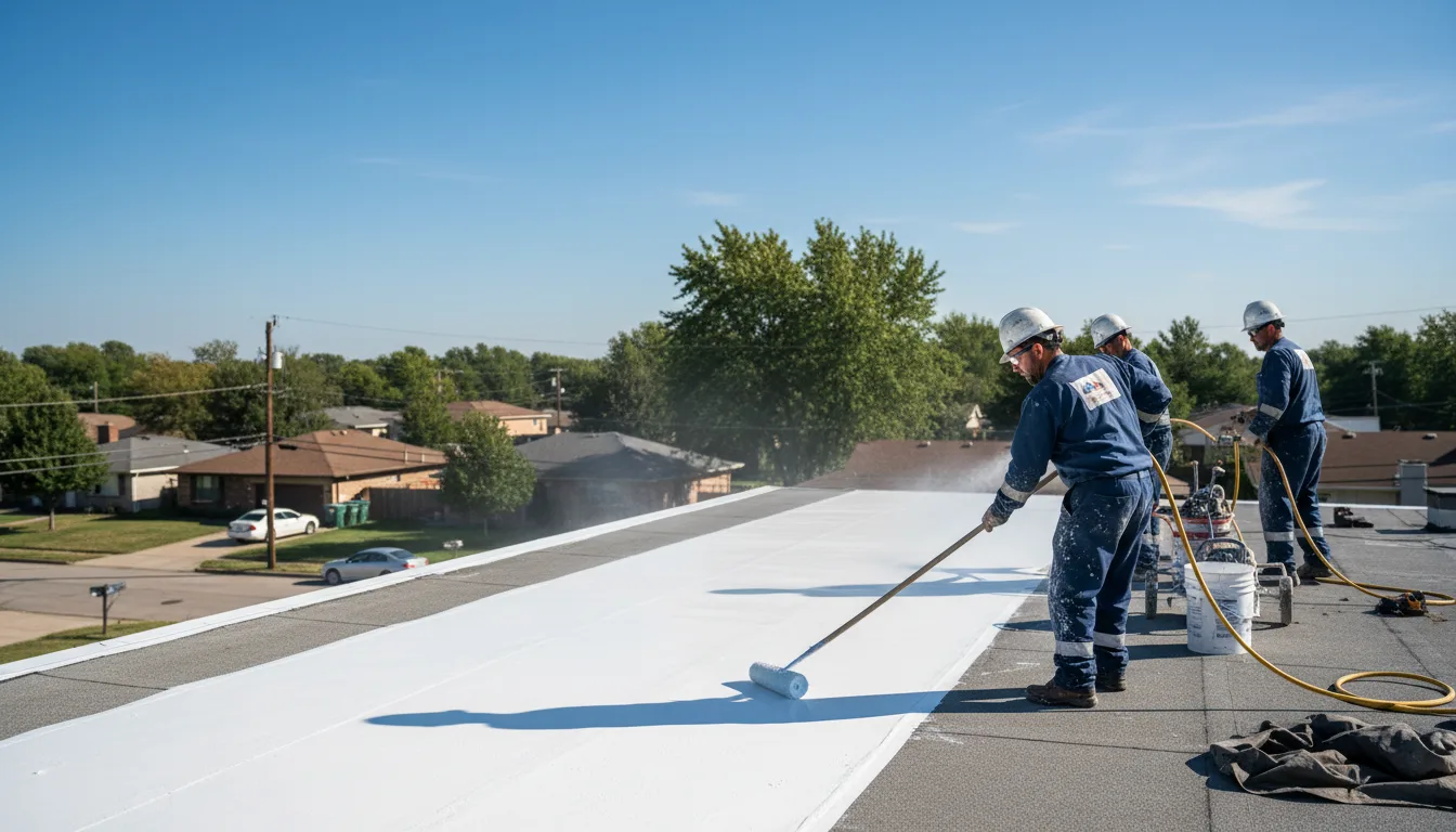 Commercial roof coating in Walnut Grove, MS near me